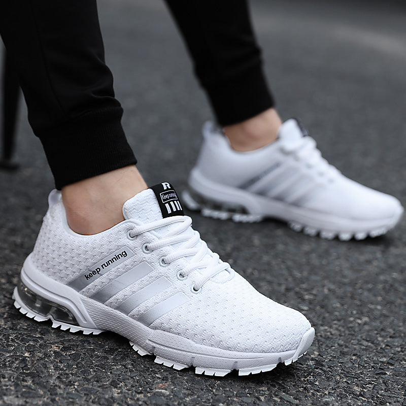 Cork New Men Shoes Casual White Sneakers Mens Trainers Air Cushion Men Tenis Masculino Adulto  Sneakers Leisure Blue Shoes Men