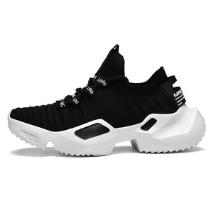 2019 Newest Stylish Four Seasons Running Shoes For Men High quality White Sneakers Lace-Up Lightweight Breathable Walking Shoes