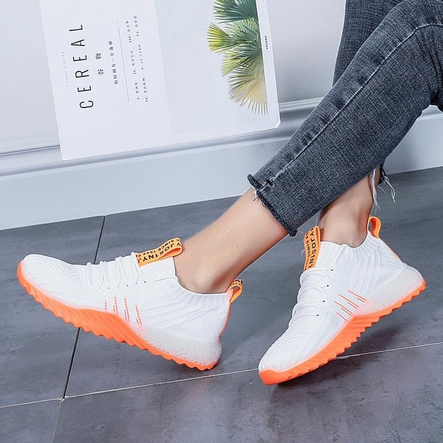 Summer Breathable Sneakers Woman Sports Shoes Sport Women's Running Shoes 2019 White Zapatos Mujer Fitness Tennis Training B-261