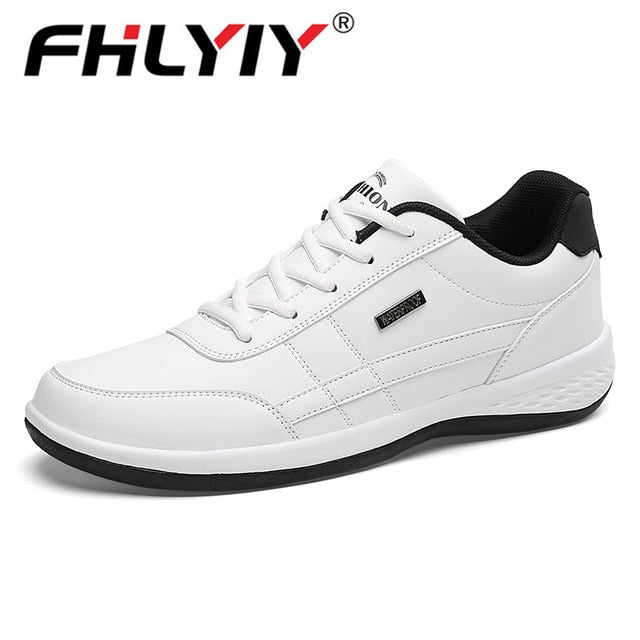 Fashion Men Sneakers for Men Casual Shoes Breathable Lace up Mens Casual Shoes Spring 2019 Leather Shoes Men chaussure homme