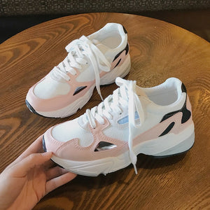 DIWEINI 2019 Autumn New Classic Chunky Sneakers Women Fashion Dad Sneakers Sneakers Comfortable Platform Casual Shoes Woman n175