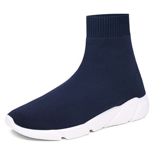 Running Shoes For Men Women Breathable Sneakers Women Men Knit Upper Sport Shoes Sock Boots Woman Chunky Shoes High Top