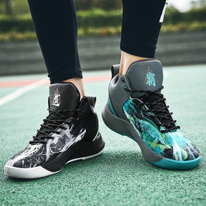 Man Light Jordan Basketball Shoes Breathable Anti-slip Basketball Sneakers Men Lace-up Sports Gym Ankle Boots Shoes Basket Homme