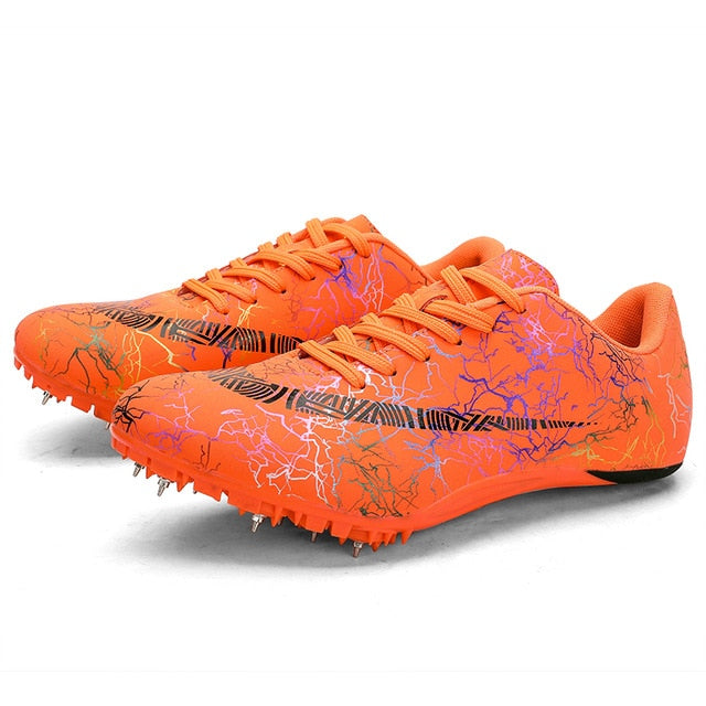 Men Track Field Shoes Women Spikes Sneakers Athlete Running Training Shoes Lightweight Racing Match Spike Sport Shoes Size 35-45