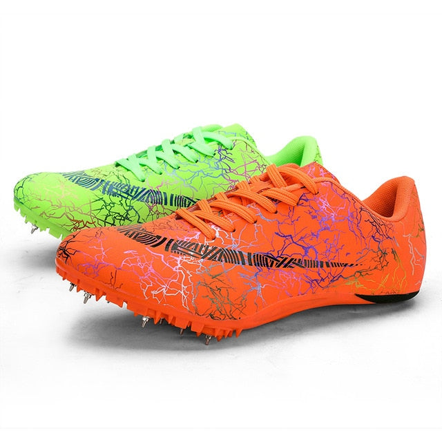 Men Track Field Shoes Women Spikes Sneakers Athlete Running Training Shoes Lightweight Racing Match Spike Sport Shoes Size 35-45