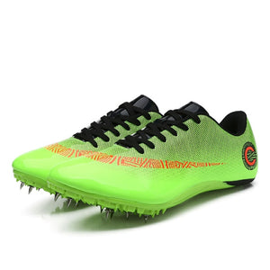 Men Track Field Shoes Women Spikes Sneakers Athlete Running Training Shoes Lightweight Racing Match Spike Sport Shoes Size 35-45