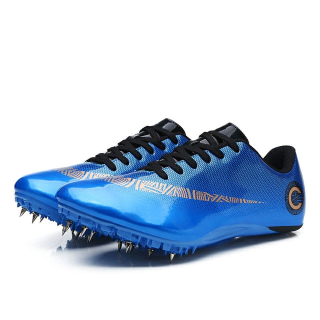 Men Track Field Shoes Women Spikes Sneakers Athlete Running Training Shoes Lightweight Racing Match Spike Sport Shoes Size 35-45