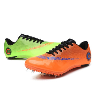 Men Track Field Shoes Women Spikes Sneakers Athlete Running Training Shoes Lightweight Racing Match Spike Sport Shoes Size 35-45