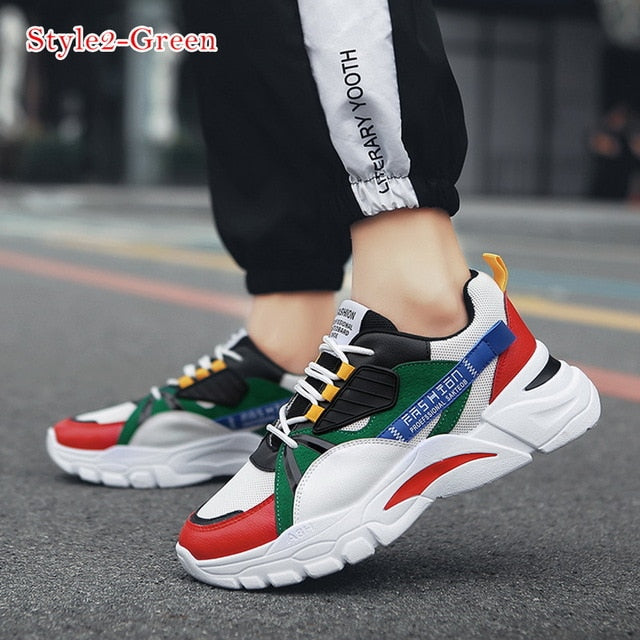 LASPERAL New Men Casual Shoes Lac-Up Men Shoes Winter Fashion Female Clunky Sneaker Casual Platform High Heel Dad Shoes 39-44