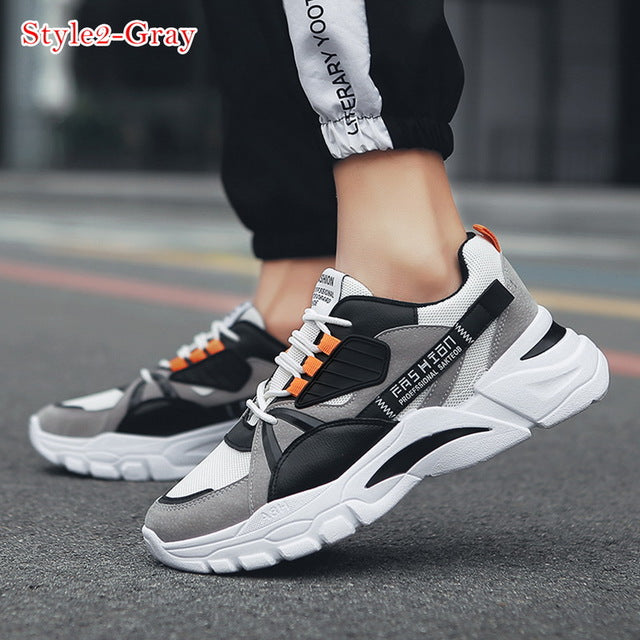 LASPERAL New Men Casual Shoes Lac-Up Men Shoes Winter Fashion Female Clunky Sneaker Casual Platform High Heel Dad Shoes 39-44