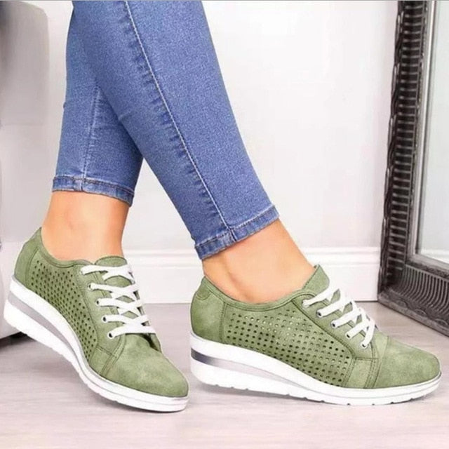 Autumn Women Flat Bling Sneakers Casual Vulcanized Shoes Female Lace Up Ladies Platform Comfort Crystal Loafers Zapatos De Mujer