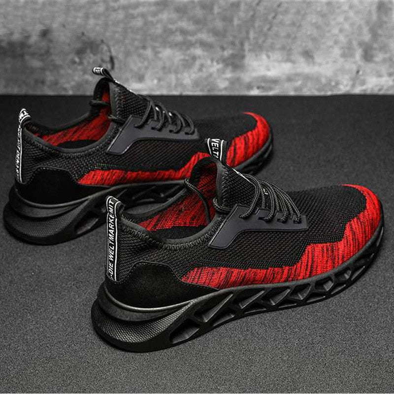 New Style Fly Woven Breathable Korean-style Students Casual Shoes Men Outdoor Sports Running Shoes Casual Sneakers Wear-Resistan