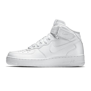 Origina Nike Air Force 1 AF1 Men's Skateboarding Shoes Sports Wear Resistant Fashion High-top Outdoor Sneakers White 315123-111