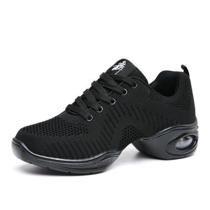 Dance Shoes For Women’s Sport Function Jazz Soft Sole Breath Dance Shoes Air Force shoes Practice Walking Sneakers Mesh EU 35-41