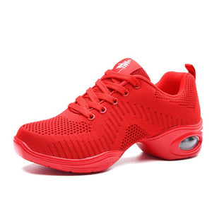 Dance Shoes For Women’s Sport Function Jazz Soft Sole Breath Dance Shoes Air Force shoes Practice Walking Sneakers Mesh EU 35-41