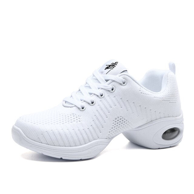 Dance Shoes For Women’s Sport Function Jazz Soft Sole Breath Dance Shoes Air Force shoes Practice Walking Sneakers Mesh EU 35-41