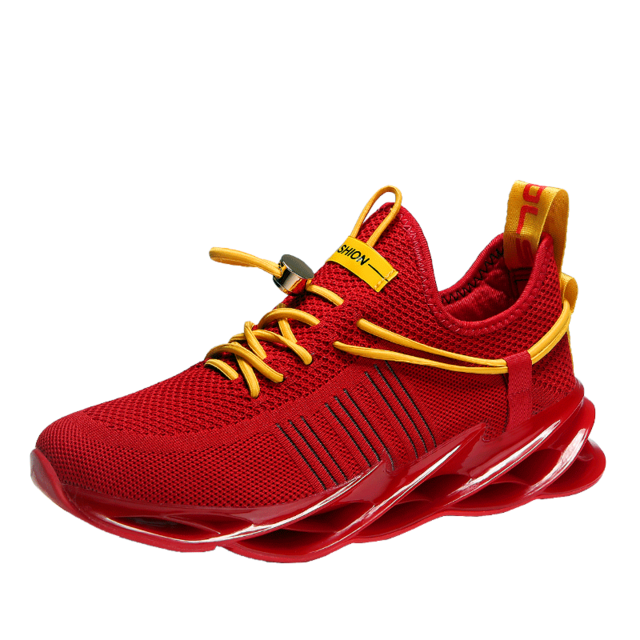 Running Shoes Men Non Slip Ultra Lightweight Sport Shoes Breathable Athletic Sneakers Jogging Gym Shoes Big Size 45 Blue Color