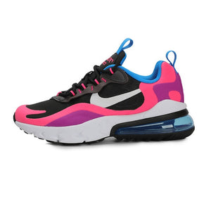 100%Original NIKE AIR MAX 270 REACT(GS) Kids Shoes Air Cushion Children Running Shoes Comfortable Sports Sneakers BQ0102-001 Hot