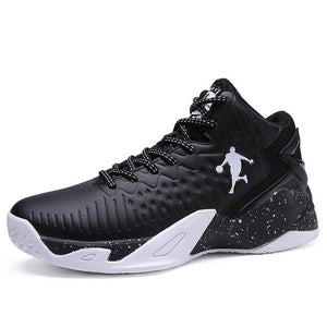 Basketball Shoes Men's High Wear-resistant Boots Breathable Mesh Sneakers Women's Blue Sneakers Student Sneakers Jordan Shoes