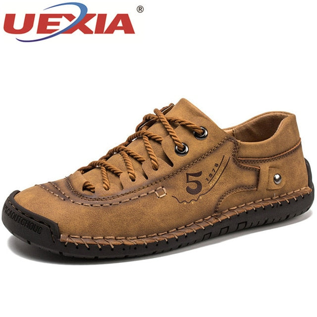 UEXIA NEW Men Casual Shoes Fashion Leather Loafers Moccasins Slip On Flats Male Driving Handmade Hot Sale Sneakers Outdoor sport