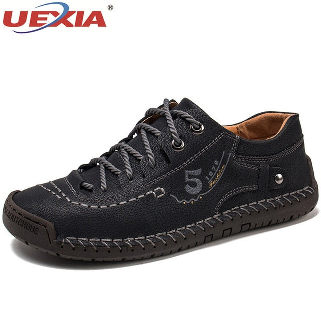 UEXIA NEW Men Casual Shoes Fashion Leather Loafers Moccasins Slip On Flats Male Driving Handmade Hot Sale Sneakers Outdoor sport