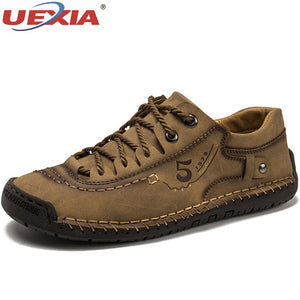 UEXIA NEW Men Casual Shoes Fashion Leather Loafers Moccasins Slip On Flats Male Driving Handmade Hot Sale Sneakers Outdoor sport