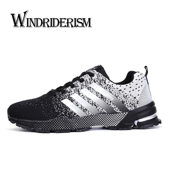 WINDRIDERISM 2019 Men Sneakers New Flyknit Cushion Damping Zapatos Para Correr Lightweight Wearable Anti-Skidding Casual Shoes