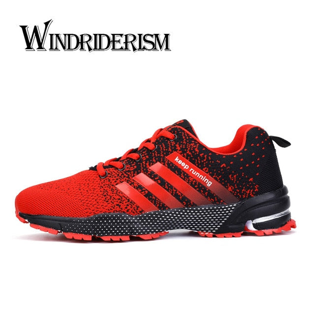 WINDRIDERISM 2019 Men Sneakers New Flyknit Cushion Damping Zapatos Para Correr Lightweight Wearable Anti-Skidding Casual Shoes