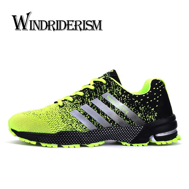 WINDRIDERISM 2019 Men Sneakers New Flyknit Cushion Damping Zapatos Para Correr Lightweight Wearable Anti-Skidding Casual Shoes