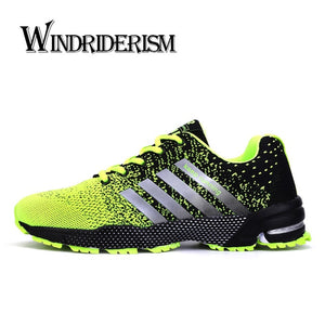 WINDRIDERISM 2019 Men Sneakers New Flyknit Cushion Damping Zapatos Para Correr Lightweight Wearable Anti-Skidding Casual Shoes