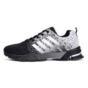 Minimalism Mens Lace-up Running Shoes Breathable Flyknit Women Sneaker Non-slip Wearable Casual Sports Shoes Lovers Size 35-46