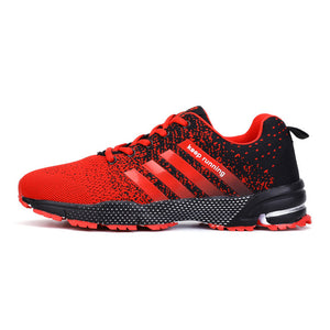 Minimalism Mens Lace-up Running Shoes Breathable Flyknit Women Sneaker Non-slip Wearable Casual Sports Shoes Lovers Size 35-46