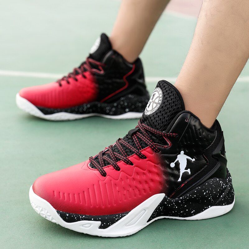 High-top Jordan Basketball Shoes Men's Cushioning Light Basketball Sneakers Anti-skid Breathable Outdoor Sports Shoes