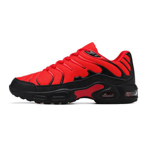 2019 Breathable mesh Men Sneakers Comfortable Air Cushion Outdoor Walking Heightened Red Running Shoes Big Size 46