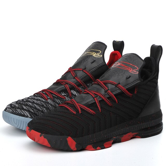 Men's Shoes 2019 New Size Couple Shock Absorbing Basketball Shoes Fly Weave Breathable Student Shoes retro jordan shoes