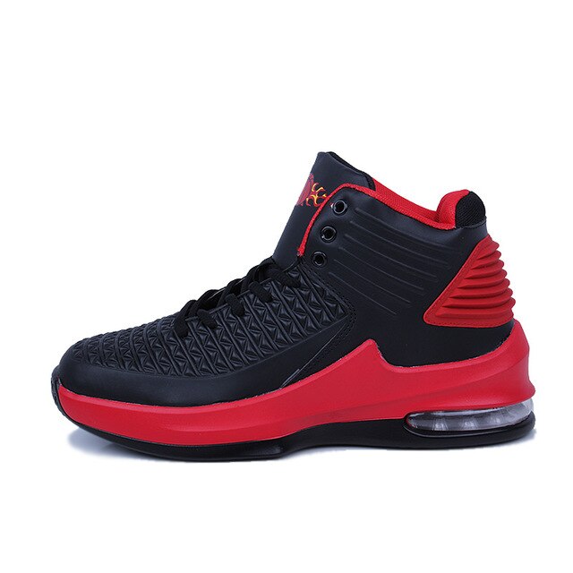 Men's Basketball Shoes High Top Air Cushion Sneakers Walking Trainers Basket Zapatillas Retro Red Cheap Sport Shoes Cool Jordan