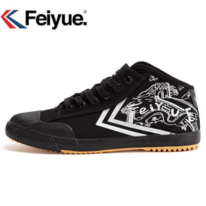 Feiyue new High Black shoes Kungfu Retro Martial Arts Shoes women men sneakers