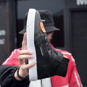 Koovan Men's Sneakers Sports Boots 2018 Autumn Air Force High Canvas Hip-hop Ancient Ways Shoes Joker Men's Shoes Causal Shoes
