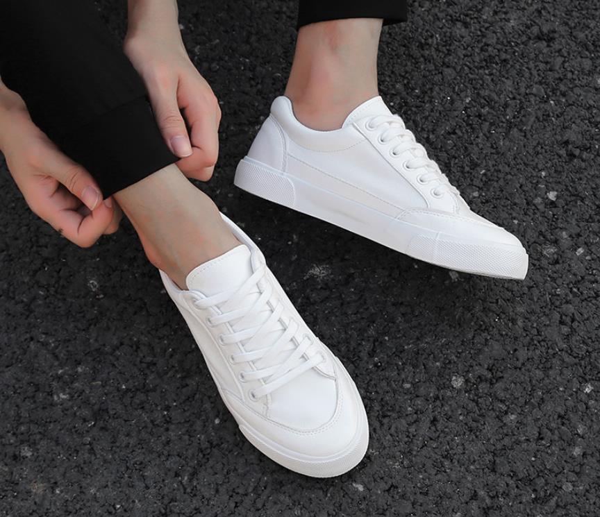 2019 new style white sneakers men breathable leisure shoes popular shoes high quality fashion Super confident men black sneakers