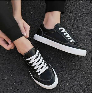 2019 new style white sneakers men breathable leisure shoes popular shoes high quality fashion Super confident men black sneakers