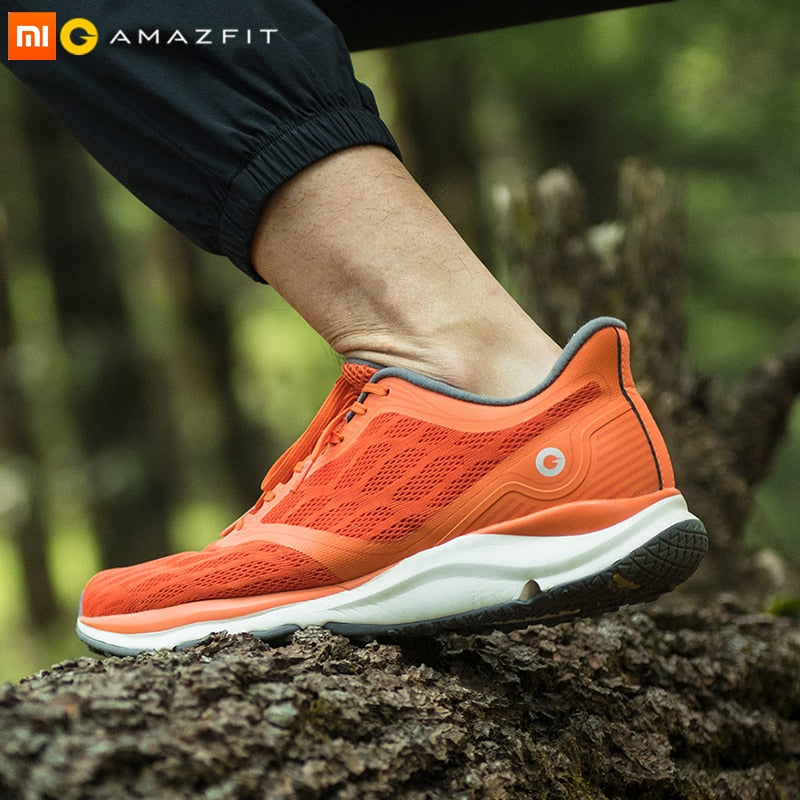 Xiaomi Mijia Amazfit Antelope Men's Running Shoes Outdoor  sneakers for men Smart sport shoes zapatillas hombre Chip APP Control