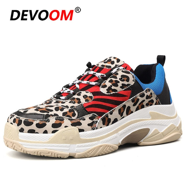 New Fashion Leopard Men Sneaker Shoes Comfort Men Summer Mens Trainers 2019 Men Casual Shoes Yellow Zapatillas Deportivas Hombre