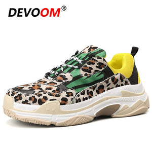 New Fashion Leopard Men Sneaker Shoes Comfort Men Summer Mens Trainers 2019 Men Casual Shoes Yellow Zapatillas Deportivas Hombre